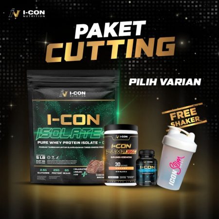 I-CON NUTRITION Paket Cutting | I-CON ISOLATE +CLA 5LB, I-CON RIPPED, I-CON SHAPE MIX BERRY