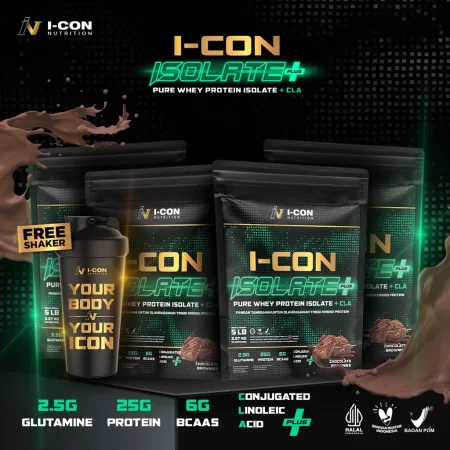Paket Isi 4 Icon Nutrition Whey Isolate Plus 5Lbs | Nutrisi Fitness Terbaik