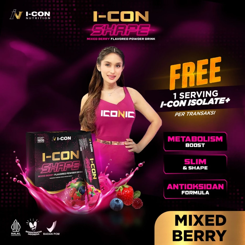 Icon Shape - 1 Box (Isi 10 Sachet) Antioksidan