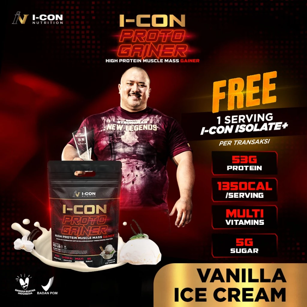 Icon Nutrition Proto Gainer 10 LB | Penambah Massa Otot Terbaik