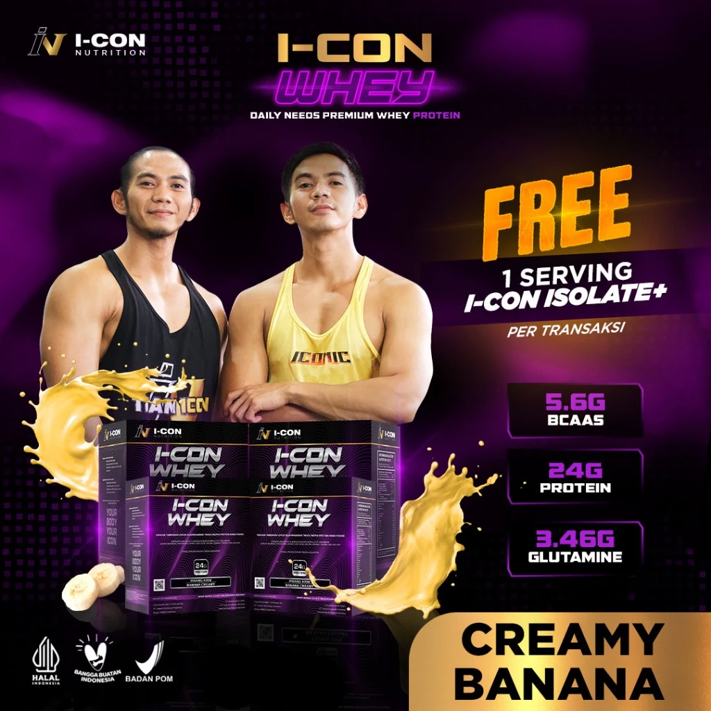 Paket 4 Icon Whey Protein | Post Workout Nutrition