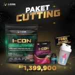 I-CON Nutrition Paket Cutting berisi Isolate + CLA 5LB, Ripped, Shape Mix Berry, plus free shaker untuk diet sehat